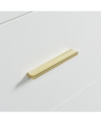 + 8-Drawer + Wood + Modern White Finish + Bedroom Dresser