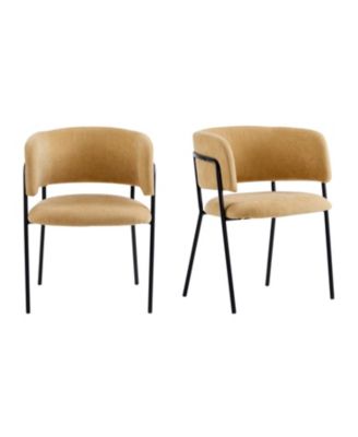Upholstered Arm Dining Chair Set of 2