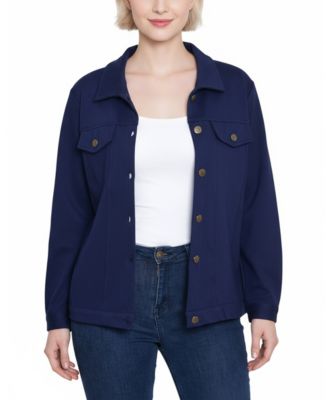 Petite Long Sleeve Ponte Jacket