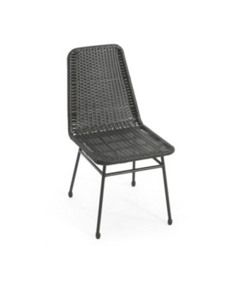 Rattan Chairs (Set of 2) - Iron Legs