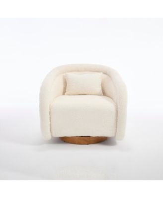 Swivel Teddy Barrel Chair