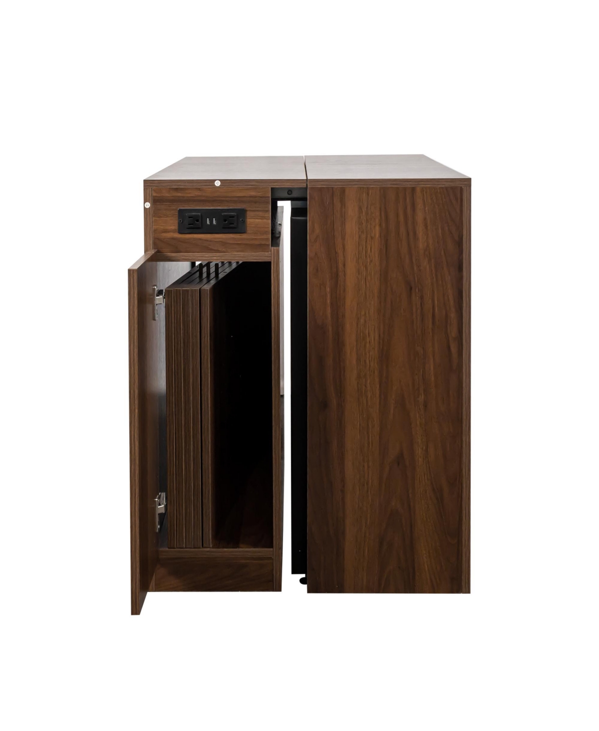 Streamdale Furniture Extendable Dining Table with Outlet & Storage