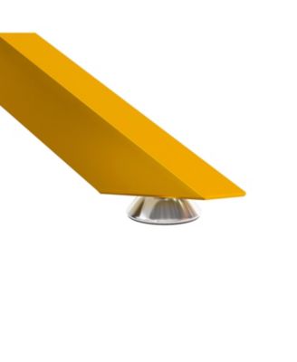  Clear Glass Coffee Table with Gold Legs