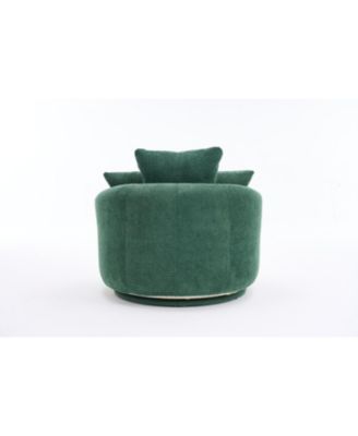 Streamdale Swivel Barrel Accent Chair with Pillows