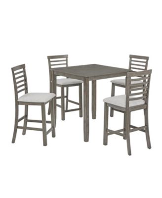 5-Piece Retro Dining Table & Chairs Set - (Assembly Required)