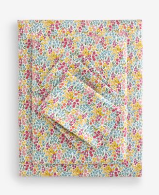 Printed Cotton Sateen 3-Pc. Sheet Set, Twin XL, Exclusively for Macy's 