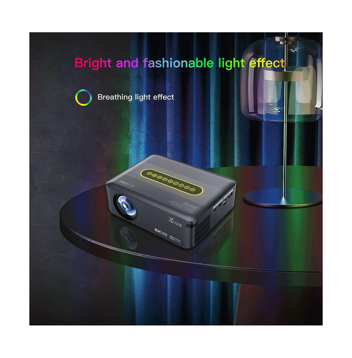 Artudatech 8K Android Smart Projector with 1080p, Daytime Viewing, Built-in Sound & Voice Control