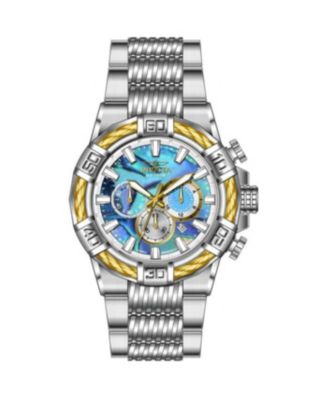 Men's 49897 Bolt Quartz VD53 Abalone Dial Watch