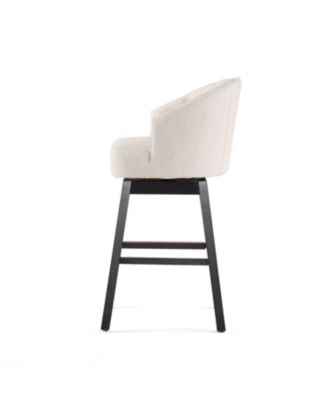 360 Degree Swivel Bar Stool with Stunning Nailhead Trim, Set of 2