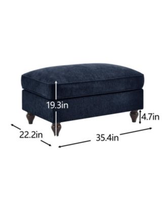  Ottoman Chenille -Blue