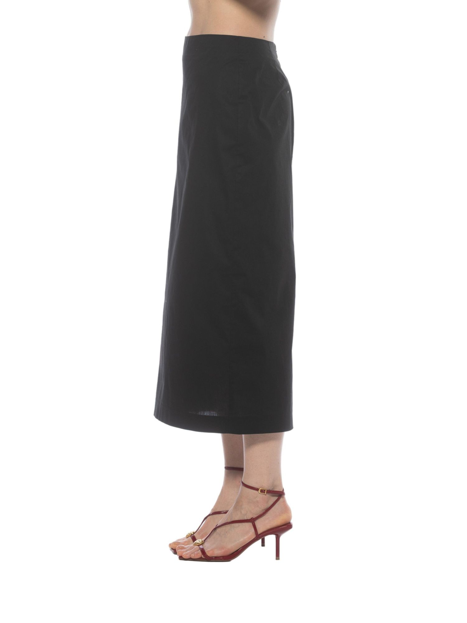 Women's Ginni Mid Waist Column Midi Skirt