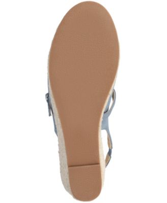 Journee Women's Asmyna Slingback Mary Jane Espadrille Wedges