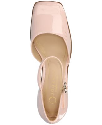 Women's Evangeline Block Heel Square Toe Pumps