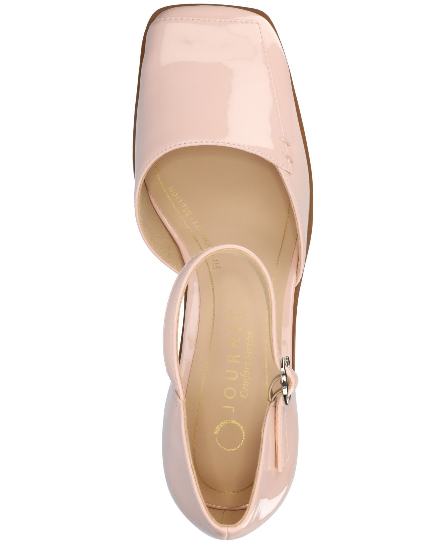 Women's Evangeline Block Heel Square Toe Pumps