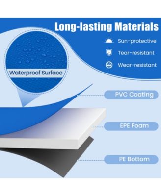 14FT Trampoline Spring Cover Universal Trampoline Replacement Pad w/Split Design