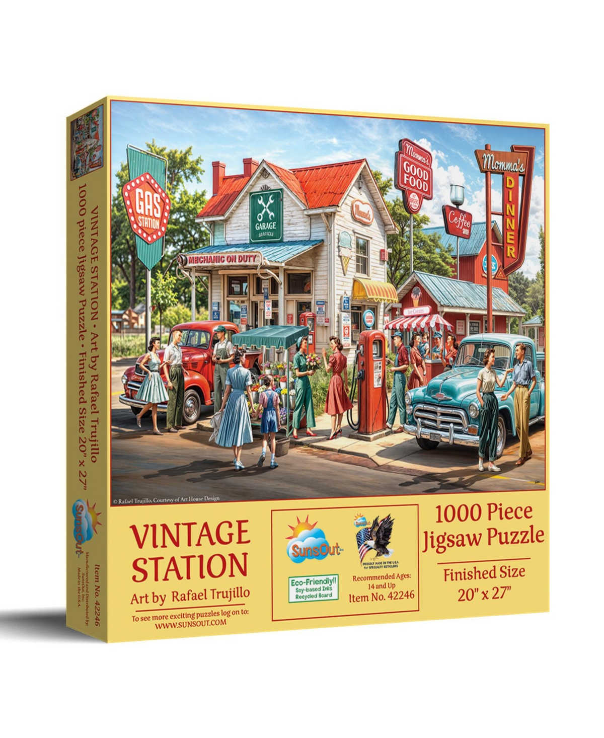 SunsOut Vintage Station 1000 piece Jigsaw Puzzle for Adults