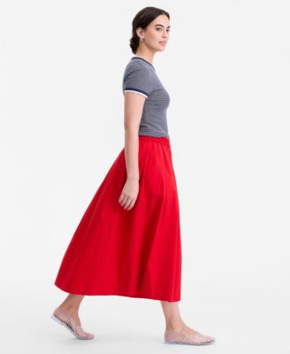 Women's Pull-On Midi Circle Skirt