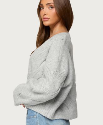 Women's Braiden Chunky Cable Knit Cardigan
