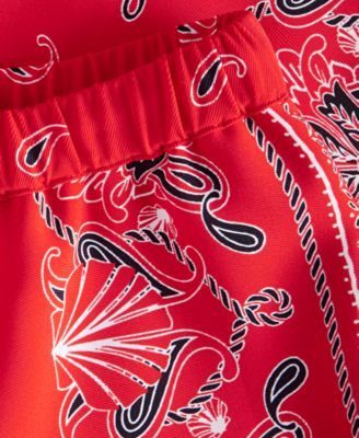 Women's Bandana-Print Pull-On Shorts