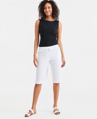 Women's Mid Rise Sweatpant Bermuda Shorts