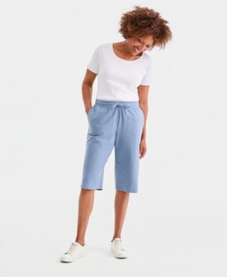 Women's Mid Rise Sweatpant Bermuda Shorts
