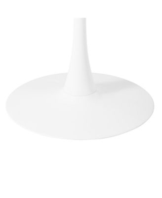 5-Piece Indoor Outdoor Metal Round Patio Dining Table Set With Stackable Resin Patio Side Chairs