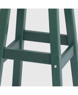 29" HDPE Outdoor Patio Round Bar Stool