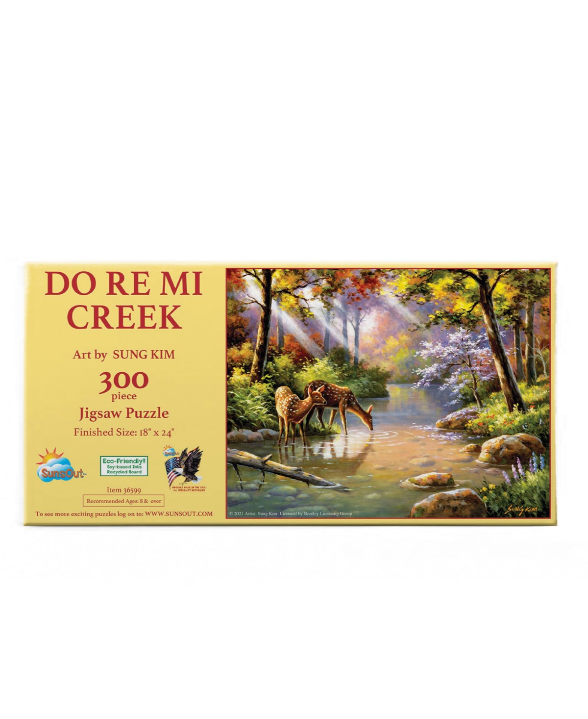 SunsOut Doe Re Me Creek 300 piece Jigsaw Puzzle for Adults
