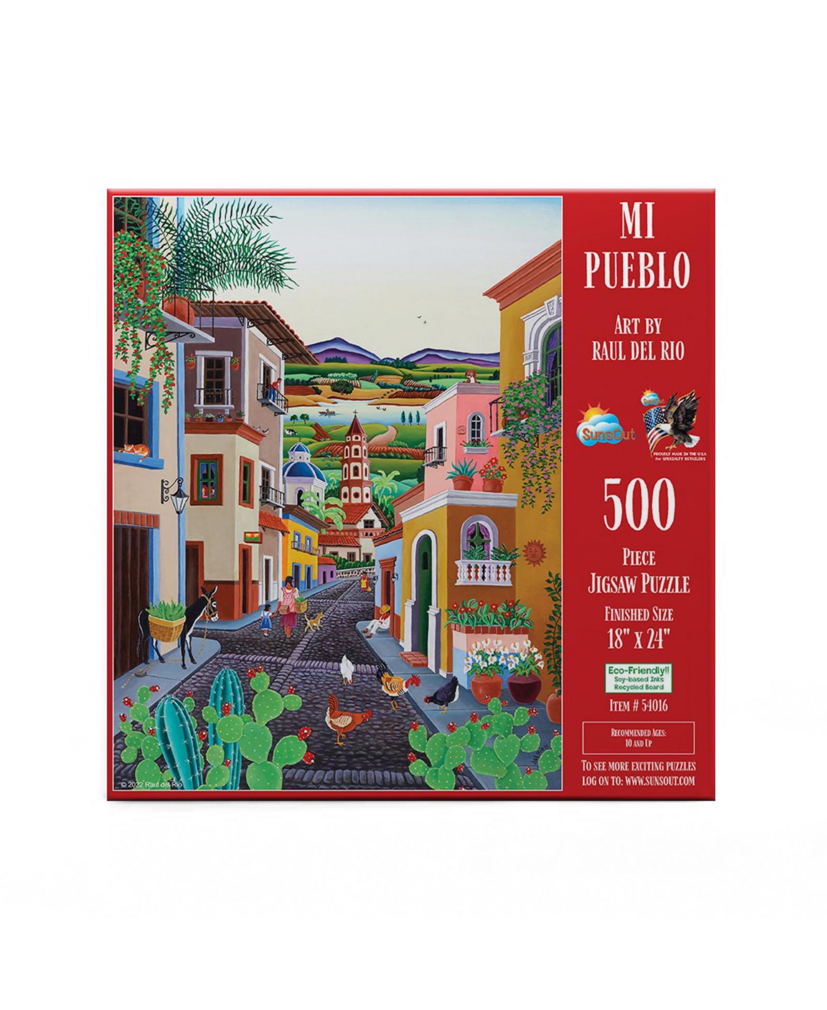 SunsOut My Village 500 piece Jigsaw Puzzle for Adults
