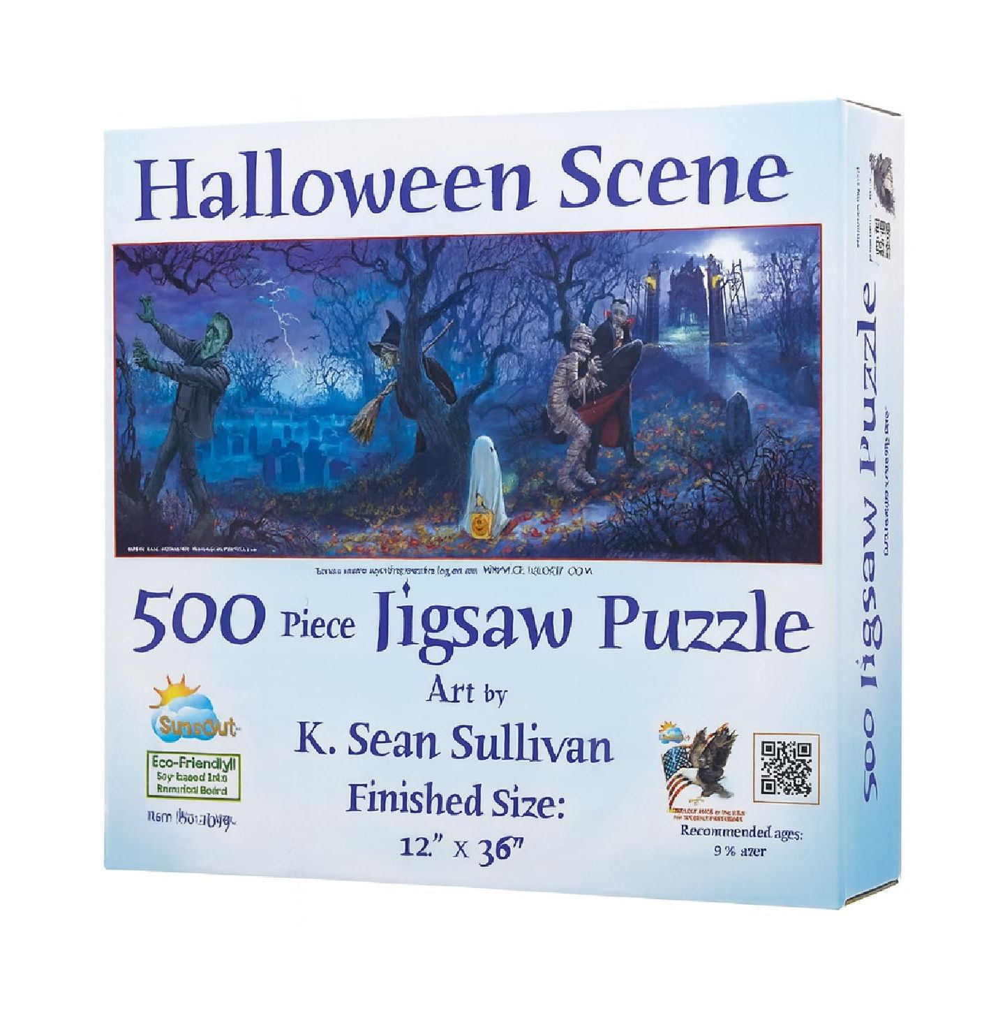 Детский пазл SunsOut Halloween Scene 500 Piece Jigsaw Puzzle, от 15 лет — фото 1