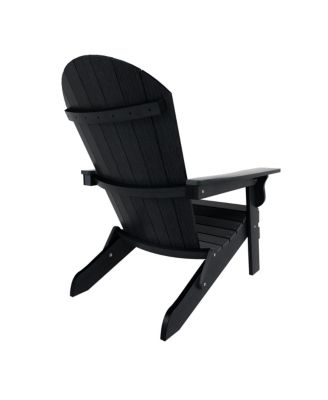 Outdoor Patio All-weather Folding Adirondack Chair Set of 2