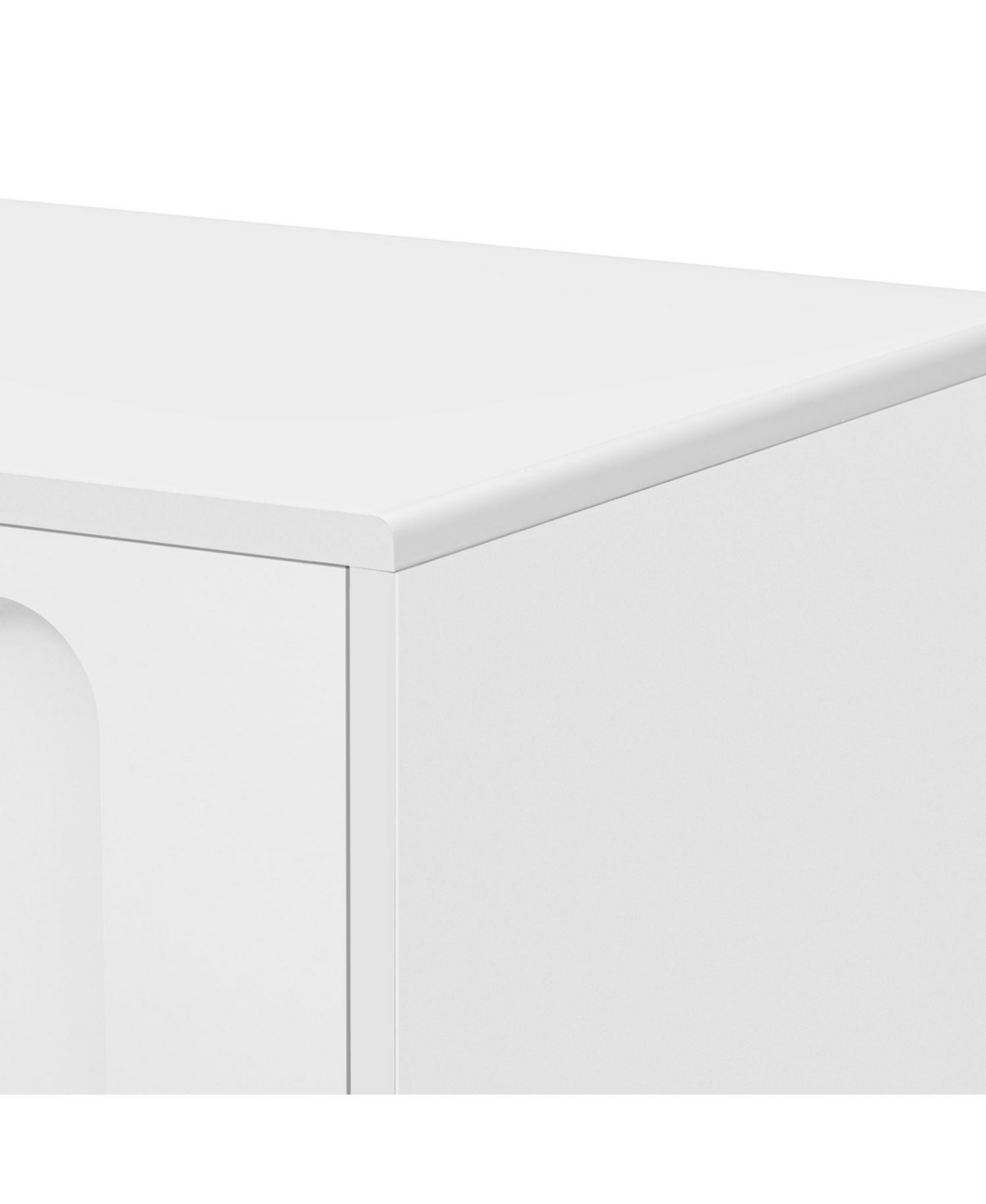 Streamdale Furniture 80 Inch Wood Glass Door Tv Stand