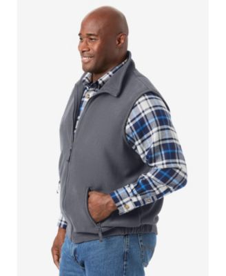Big & Tall Explorer Plush Fleece Zip Vest
