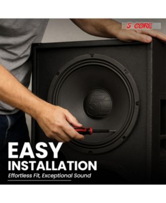 12 Inch Speaker Pair 200W PA DJ Loudspeaker 8 Ohm Replacement Driver w 30 Oz Magnet - SP 12120 8OHMS 2PCS