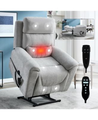 Power Lift Recliner, 350 LBS, Massage & Heat