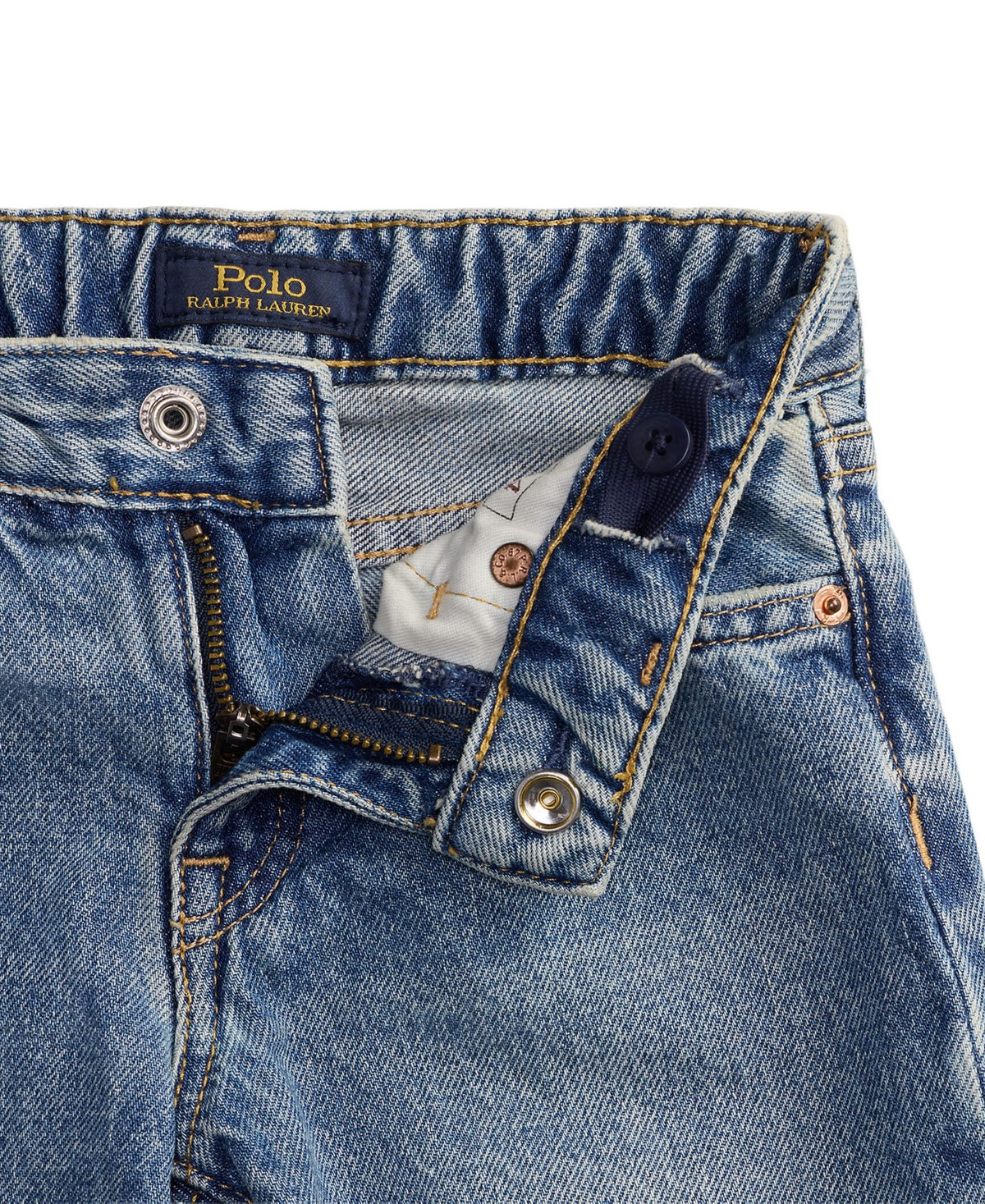 Polo Ralph Lauren Girls' 2T-6X High-Rise Cropped Jeans