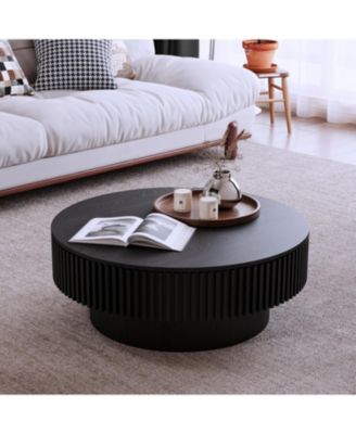 31.5" Round Coffee Table - Black
