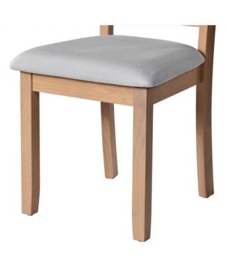 Streamdale Farmhouse Extendable Dining Set for Small Spaces Drop Leaf Table and 4 Upholstered Chairs