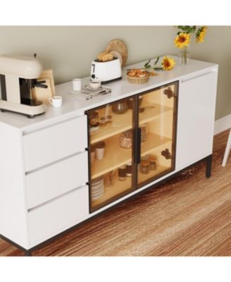Buffet Cabinet with Storage White