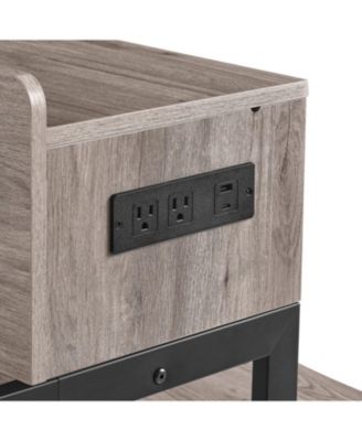 59" Bar Table Set with Power LED & 3 Stools