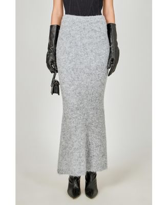 Women's Fuzzy Mermaid Maxi Skirt
