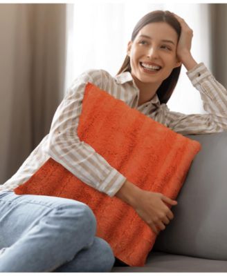 Faux-Fur 2-Pack Decorative Pillows, 20" x 20"