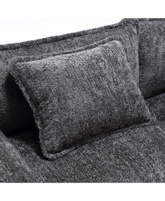 Streamdale Oversized Sectional Cloud Couch, Modern Chenille L Shape, Ottoman & Memory Foam