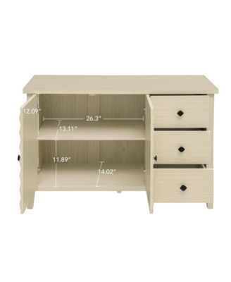Streamdale Modern 2 Door 3 Drawer Storage Cabinet