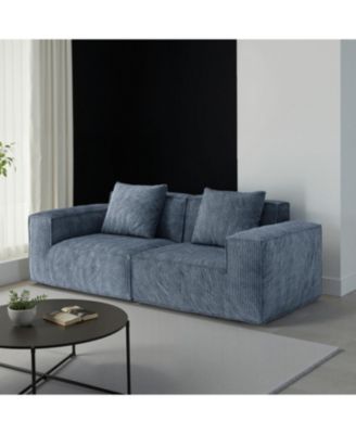 Belfin Modular Sectional Sofa Bed - Chenille Fabric Gary