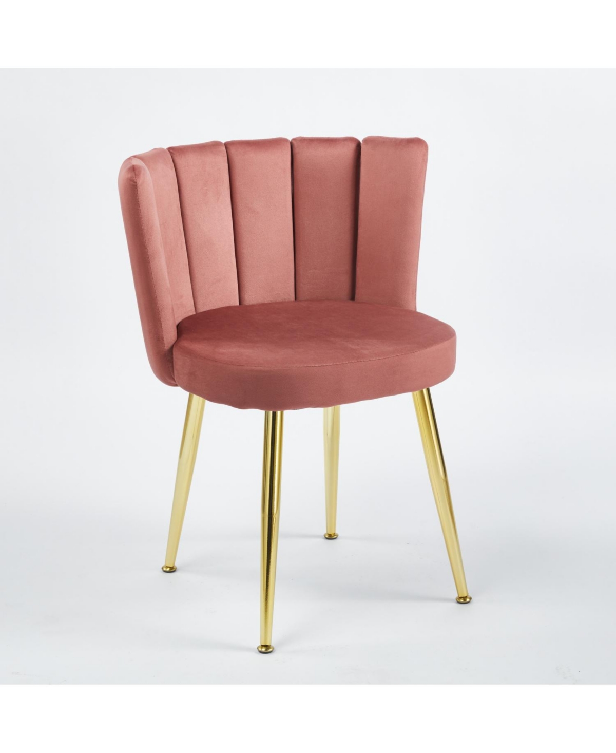 Streamdale Modern Velvet Dining Chair (Set of 2) with Gold Legs