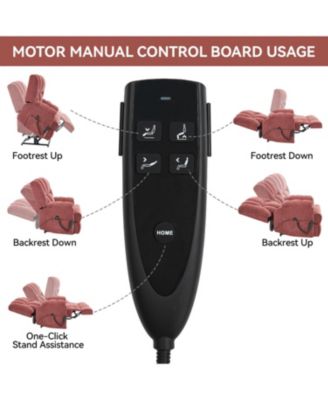  Dual Motor Power Lift Recliner with Heat & Massage