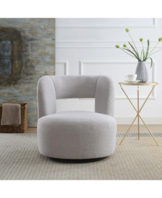 Teddy Fabric Swivel Accent Chair for Living Room Bedroom