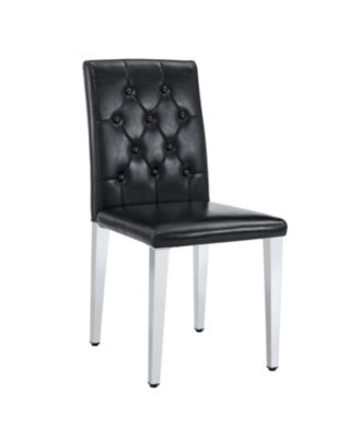 PU Dining Chairs, Legs (4-Pack)