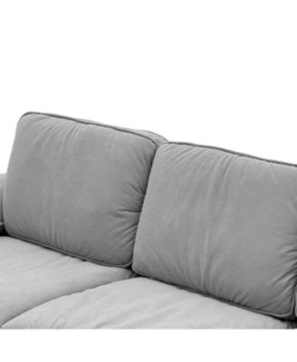 Green Velvet 79" Storage Loveseat - Modern Small Space Sofa